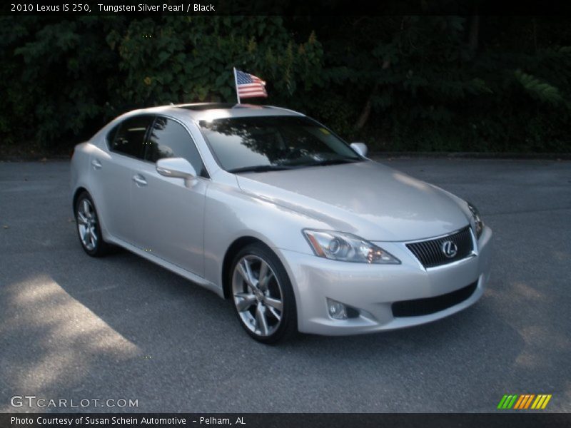 Tungsten Silver Pearl / Black 2010 Lexus IS 250