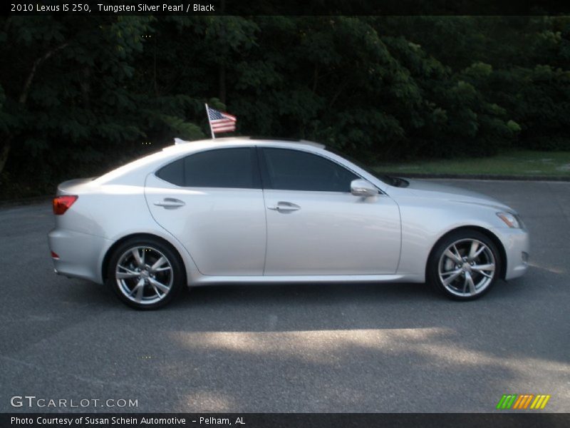 Tungsten Silver Pearl / Black 2010 Lexus IS 250