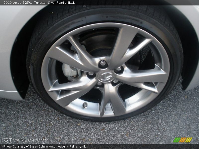 Tungsten Silver Pearl / Black 2010 Lexus IS 250