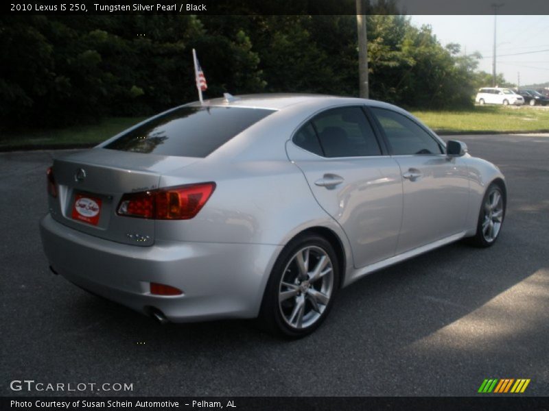 Tungsten Silver Pearl / Black 2010 Lexus IS 250