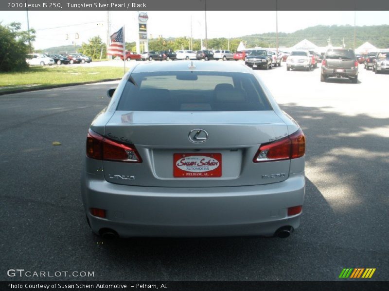 Tungsten Silver Pearl / Black 2010 Lexus IS 250
