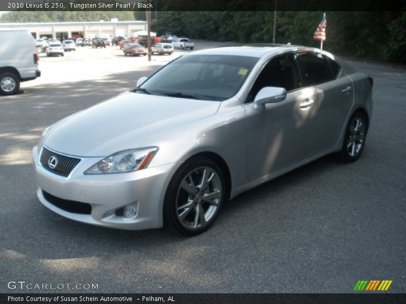 Tungsten Silver Pearl / Black 2010 Lexus IS 250