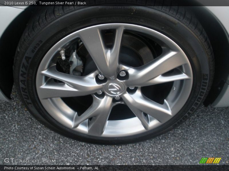 Tungsten Silver Pearl / Black 2010 Lexus IS 250