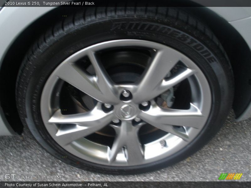 Tungsten Silver Pearl / Black 2010 Lexus IS 250