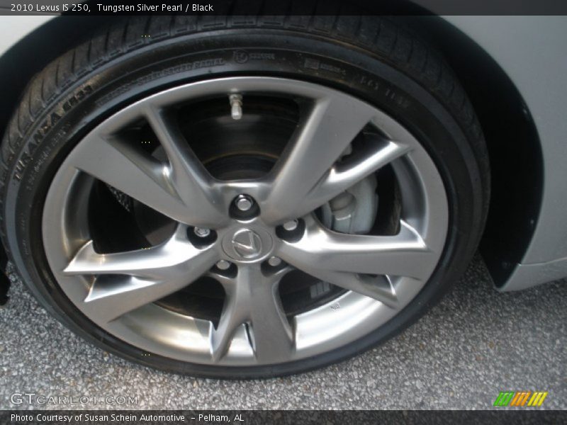 Tungsten Silver Pearl / Black 2010 Lexus IS 250