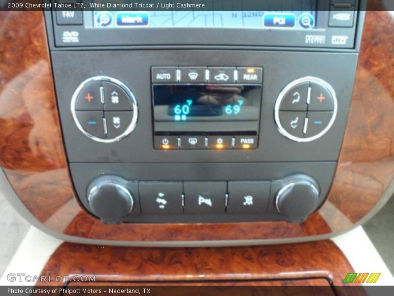 White Diamond Tricoat / Light Cashmere 2009 Chevrolet Tahoe LTZ