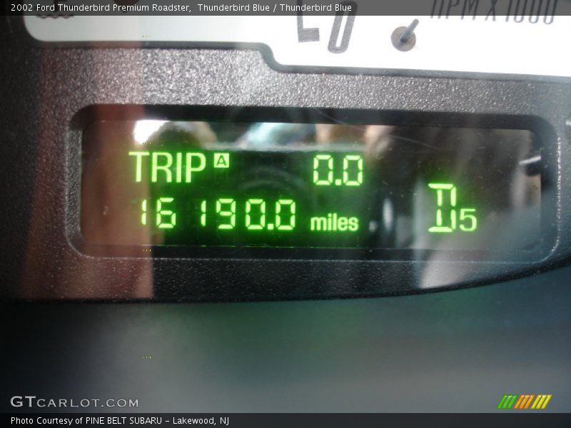 Thunderbird Blue / Thunderbird Blue 2002 Ford Thunderbird Premium Roadster