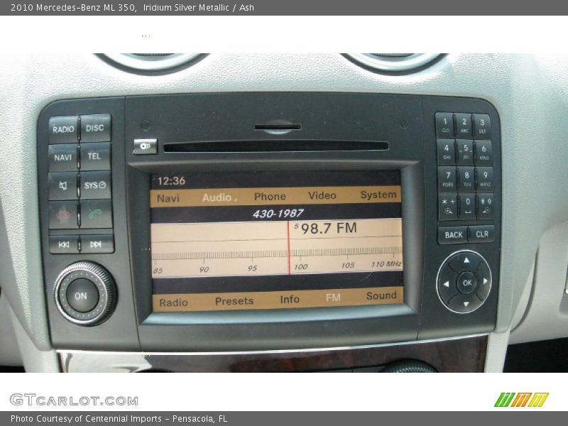 Iridium Silver Metallic / Ash 2010 Mercedes-Benz ML 350