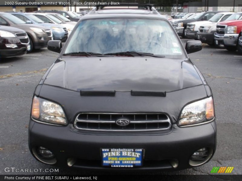 Black Granite Pearl / Black 2002 Subaru Outback Limited Wagon