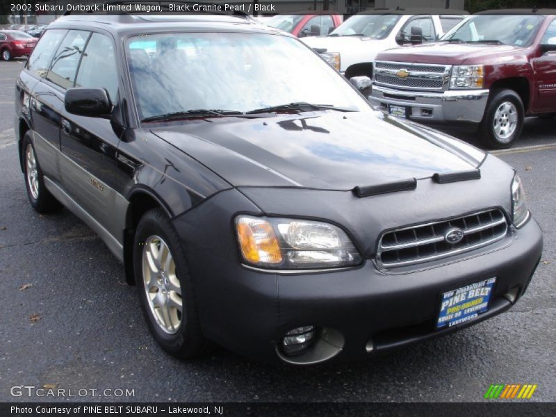 Black Granite Pearl / Black 2002 Subaru Outback Limited Wagon