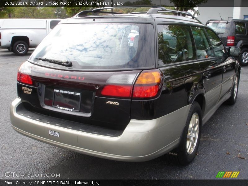 Black Granite Pearl / Black 2002 Subaru Outback Limited Wagon