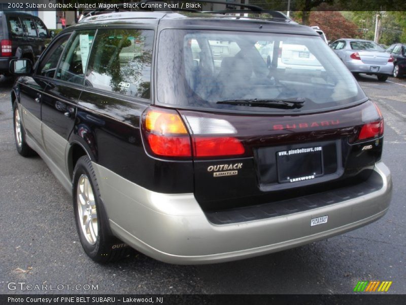 Black Granite Pearl / Black 2002 Subaru Outback Limited Wagon