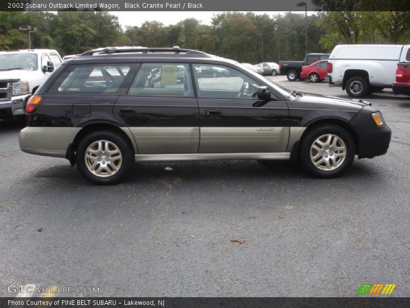 Black Granite Pearl / Black 2002 Subaru Outback Limited Wagon