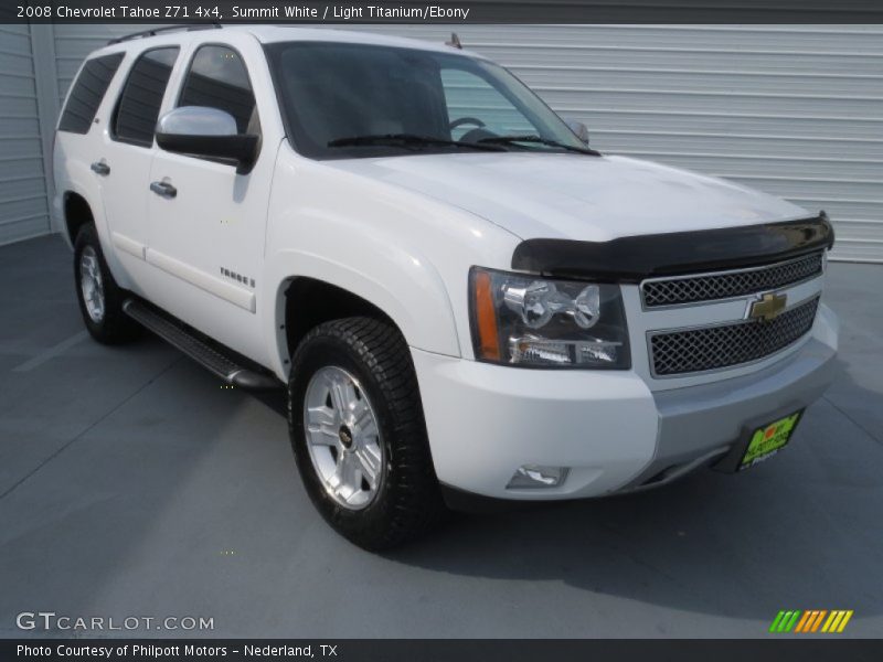 Summit White / Light Titanium/Ebony 2008 Chevrolet Tahoe Z71 4x4