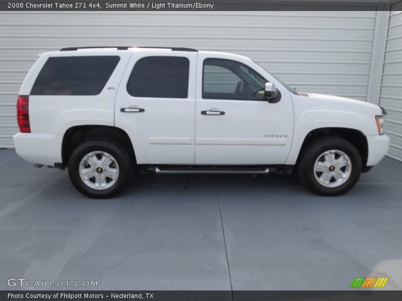 Summit White / Light Titanium/Ebony 2008 Chevrolet Tahoe Z71 4x4