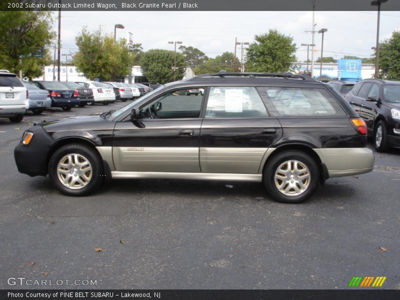 Black Granite Pearl / Black 2002 Subaru Outback Limited Wagon