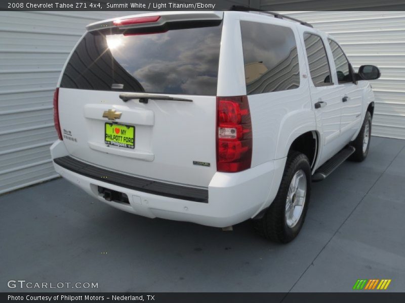 Summit White / Light Titanium/Ebony 2008 Chevrolet Tahoe Z71 4x4