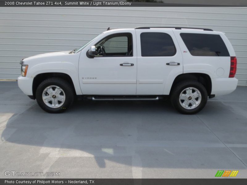 Summit White / Light Titanium/Ebony 2008 Chevrolet Tahoe Z71 4x4