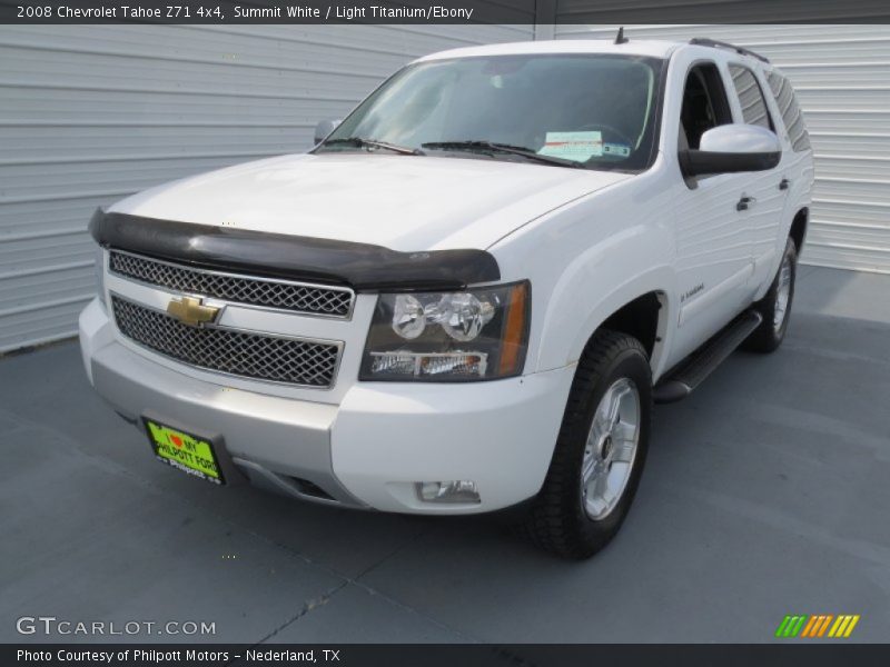 Summit White / Light Titanium/Ebony 2008 Chevrolet Tahoe Z71 4x4