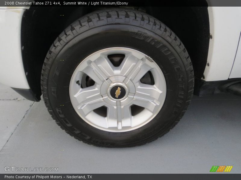 Summit White / Light Titanium/Ebony 2008 Chevrolet Tahoe Z71 4x4