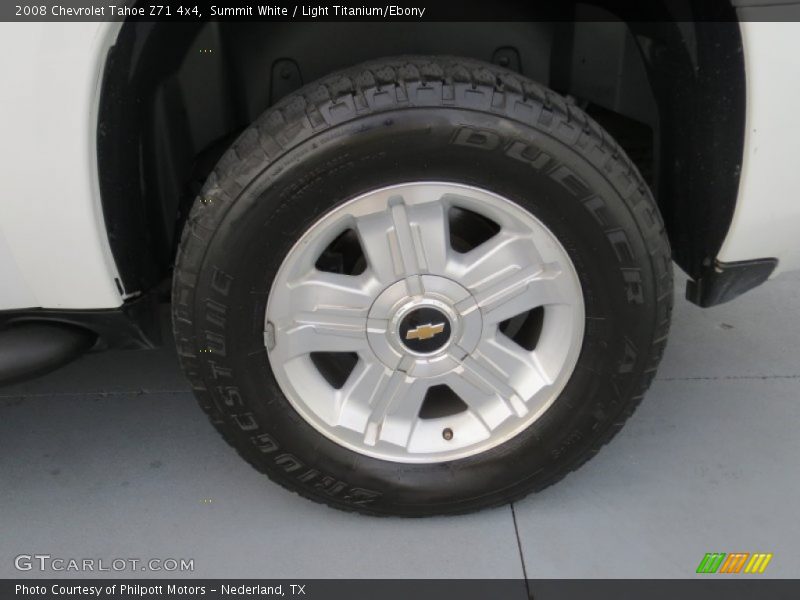 Summit White / Light Titanium/Ebony 2008 Chevrolet Tahoe Z71 4x4