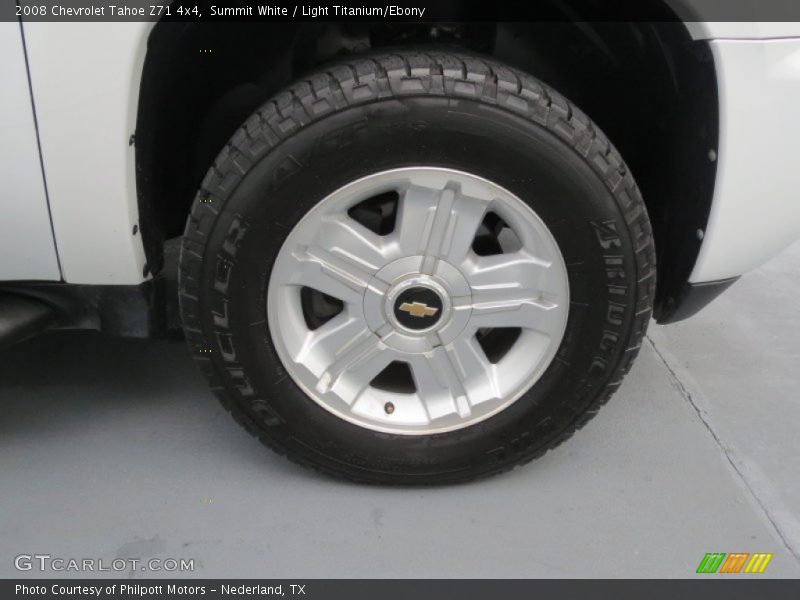 Summit White / Light Titanium/Ebony 2008 Chevrolet Tahoe Z71 4x4