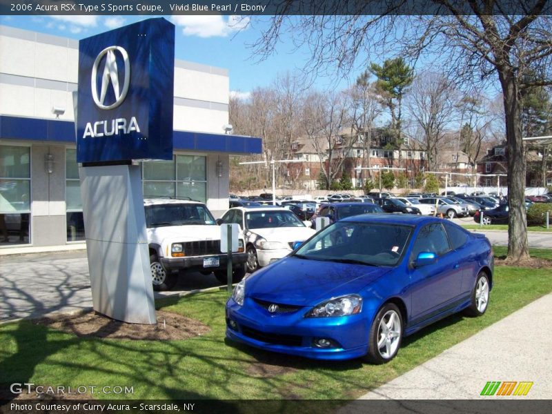 Vivid Blue Pearl / Ebony 2006 Acura RSX Type S Sports Coupe