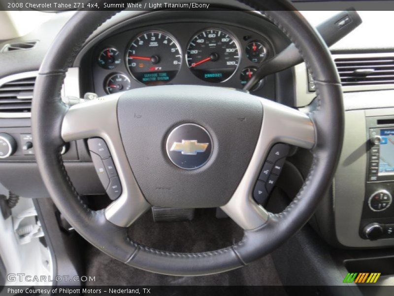 Summit White / Light Titanium/Ebony 2008 Chevrolet Tahoe Z71 4x4
