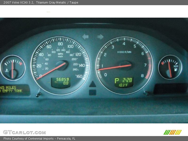 Titanium Gray Metallic / Taupe 2007 Volvo XC90 3.2