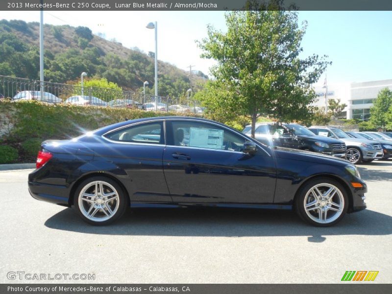 Lunar Blue Metallic / Almond/Mocha 2013 Mercedes-Benz C 250 Coupe