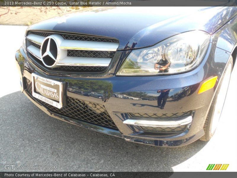 Lunar Blue Metallic / Almond/Mocha 2013 Mercedes-Benz C 250 Coupe