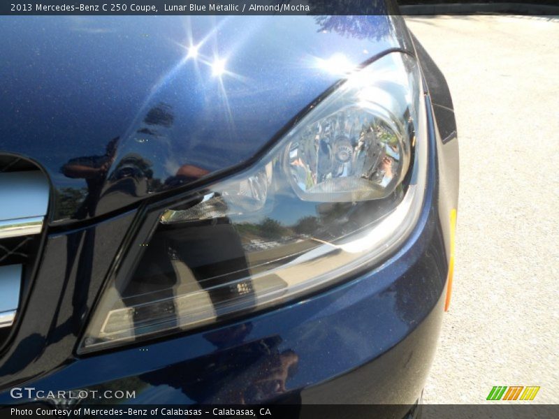 Lunar Blue Metallic / Almond/Mocha 2013 Mercedes-Benz C 250 Coupe