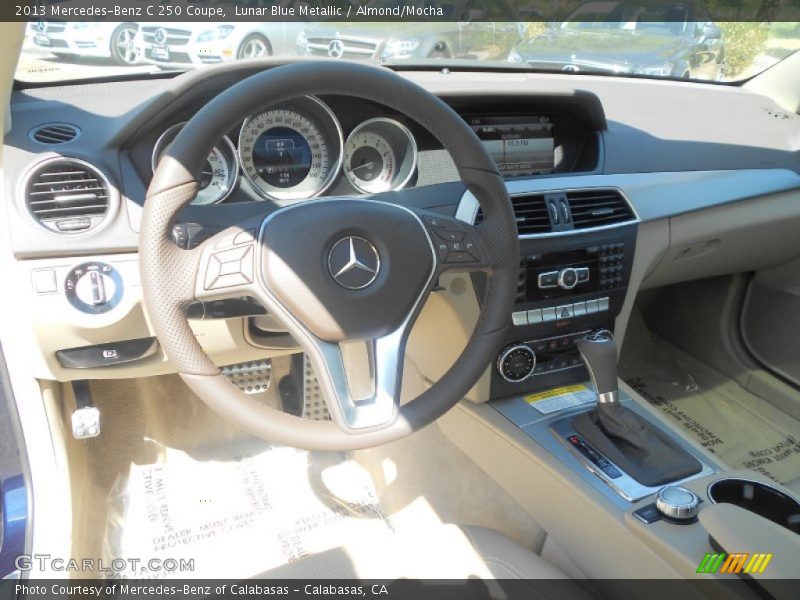 Lunar Blue Metallic / Almond/Mocha 2013 Mercedes-Benz C 250 Coupe