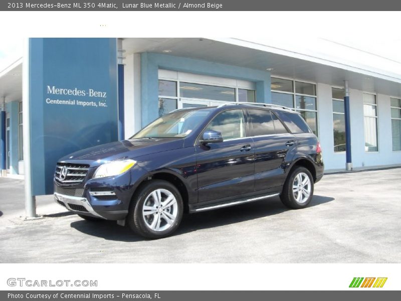 Lunar Blue Metallic / Almond Beige 2013 Mercedes-Benz ML 350 4Matic