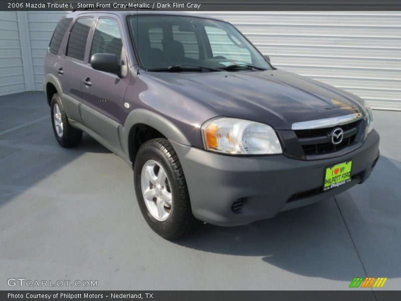 Storm Front Gray Metallic / Dark Flint Gray 2006 Mazda Tribute i