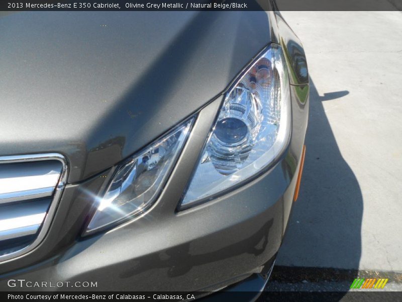 Olivine Grey Metallic / Natural Beige/Black 2013 Mercedes-Benz E 350 Cabriolet