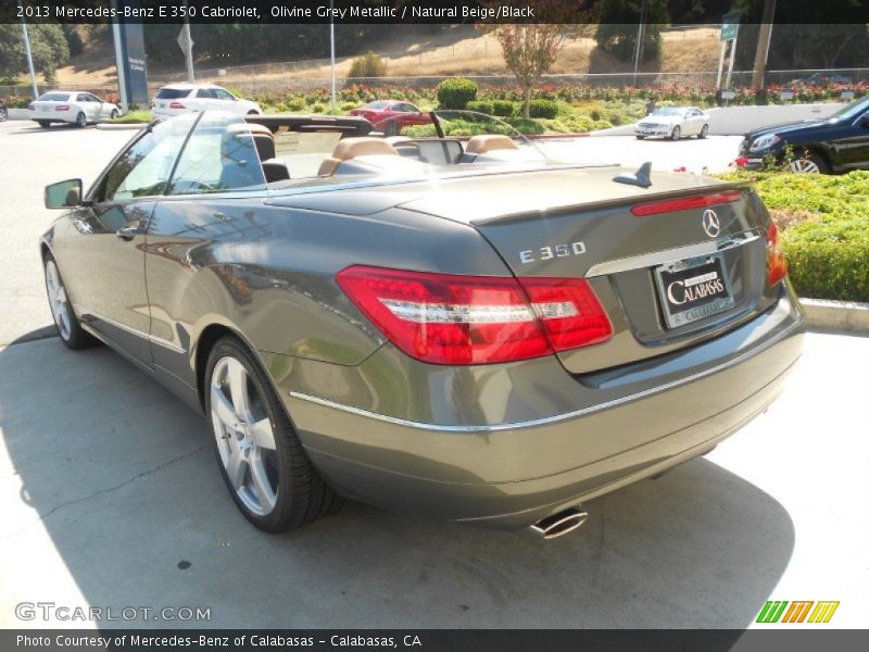 Olivine Grey Metallic / Natural Beige/Black 2013 Mercedes-Benz E 350 Cabriolet