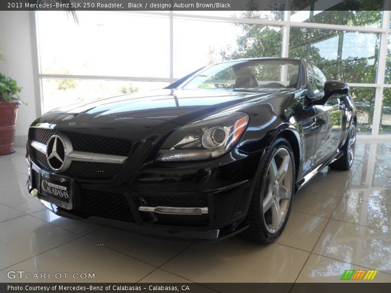 Black / designo Auburn Brown/Black 2013 Mercedes-Benz SLK 250 Roadster
