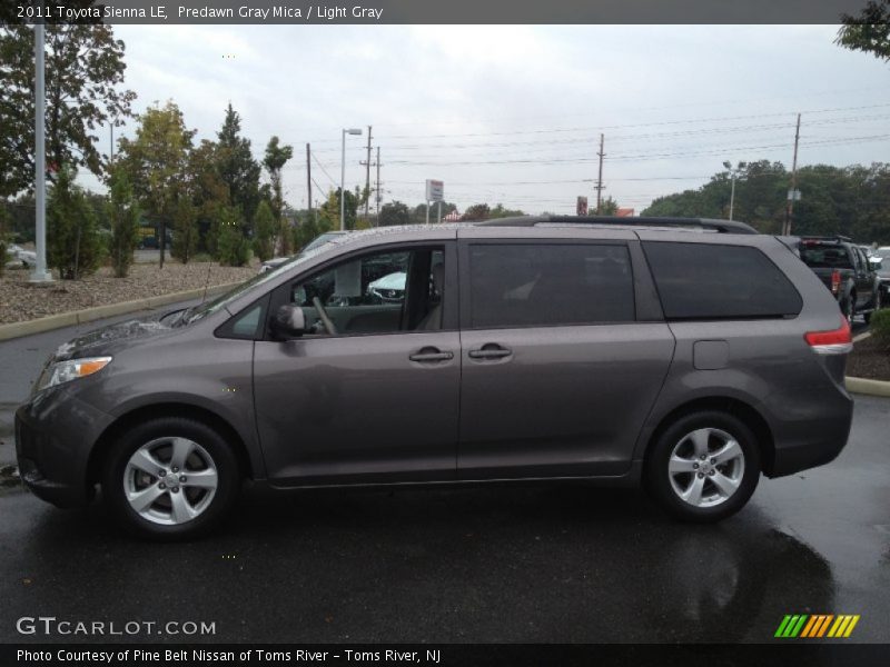 Predawn Gray Mica / Light Gray 2011 Toyota Sienna LE