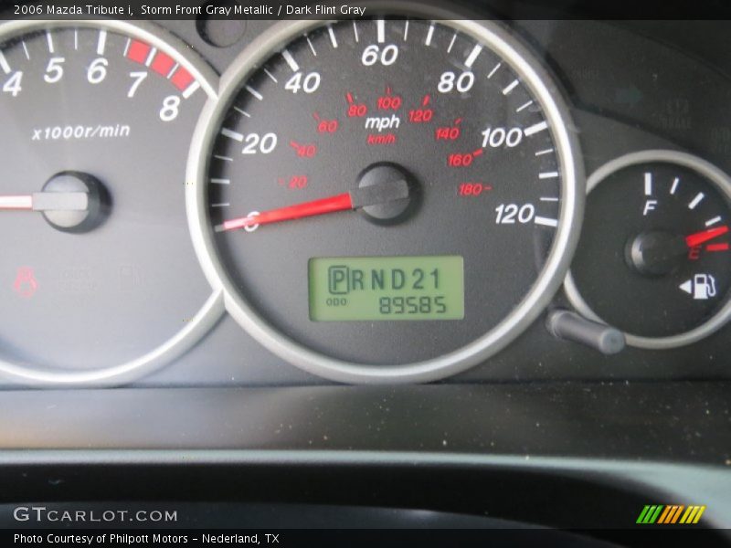 Storm Front Gray Metallic / Dark Flint Gray 2006 Mazda Tribute i