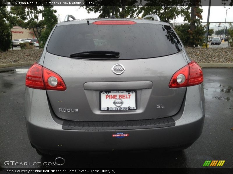 Gotham Gray Metallic / Black 2008 Nissan Rogue SL