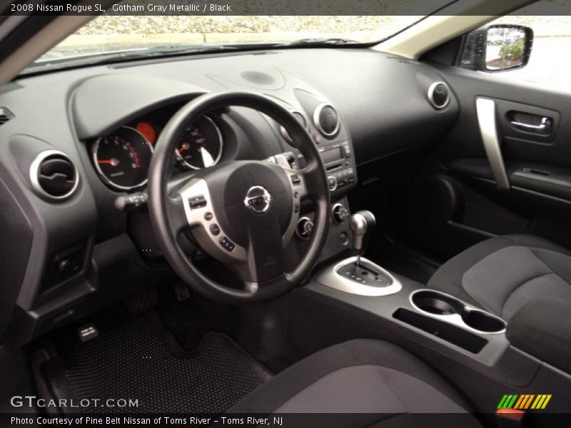 Gotham Gray Metallic / Black 2008 Nissan Rogue SL