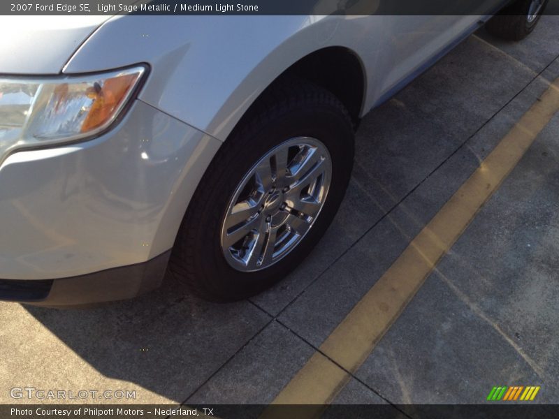 Light Sage Metallic / Medium Light Stone 2007 Ford Edge SE
