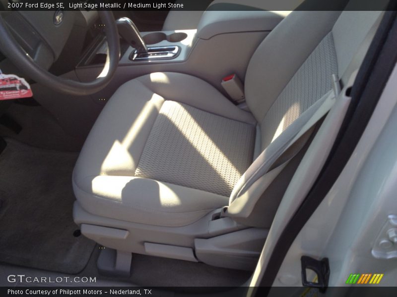 Light Sage Metallic / Medium Light Stone 2007 Ford Edge SE