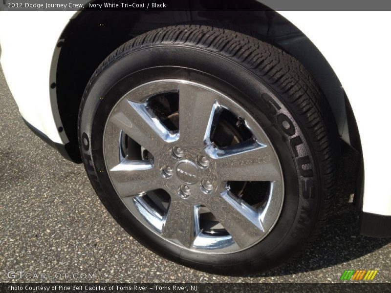 Ivory White Tri-Coat / Black 2012 Dodge Journey Crew