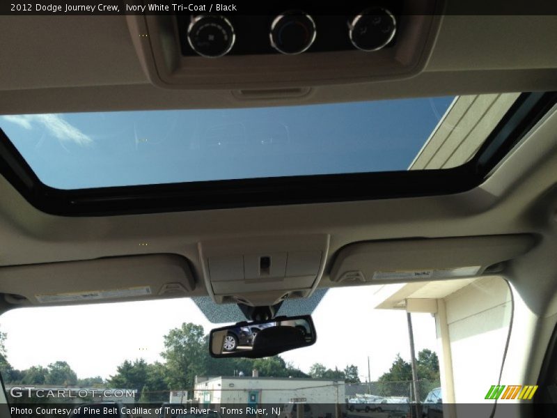 Ivory White Tri-Coat / Black 2012 Dodge Journey Crew