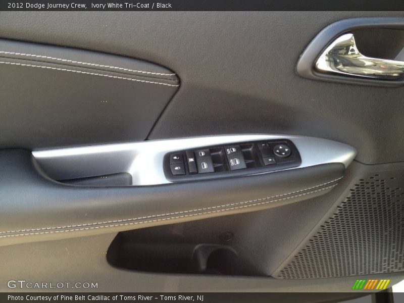 Ivory White Tri-Coat / Black 2012 Dodge Journey Crew
