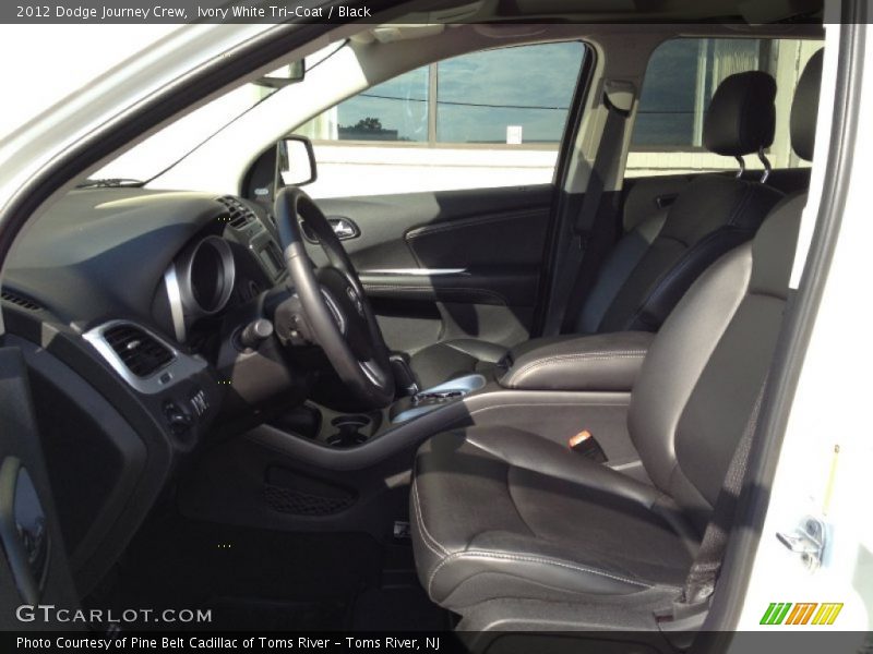 Ivory White Tri-Coat / Black 2012 Dodge Journey Crew