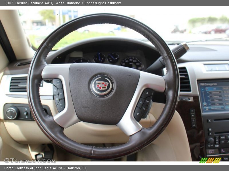 White Diamond / Cocoa/Light Cashmere 2007 Cadillac Escalade AWD