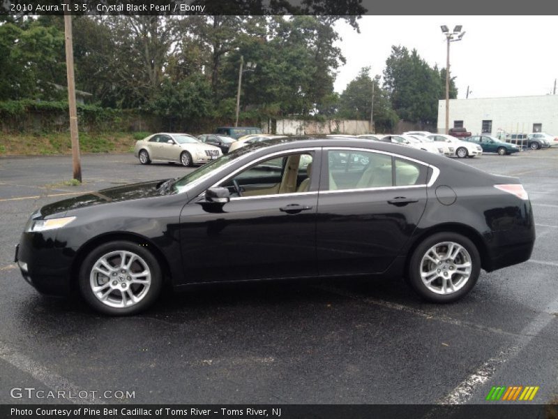 Crystal Black Pearl / Ebony 2010 Acura TL 3.5
